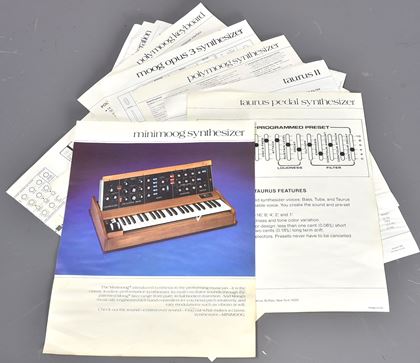 Moog-Gorgeous synth promo leaflets a/s